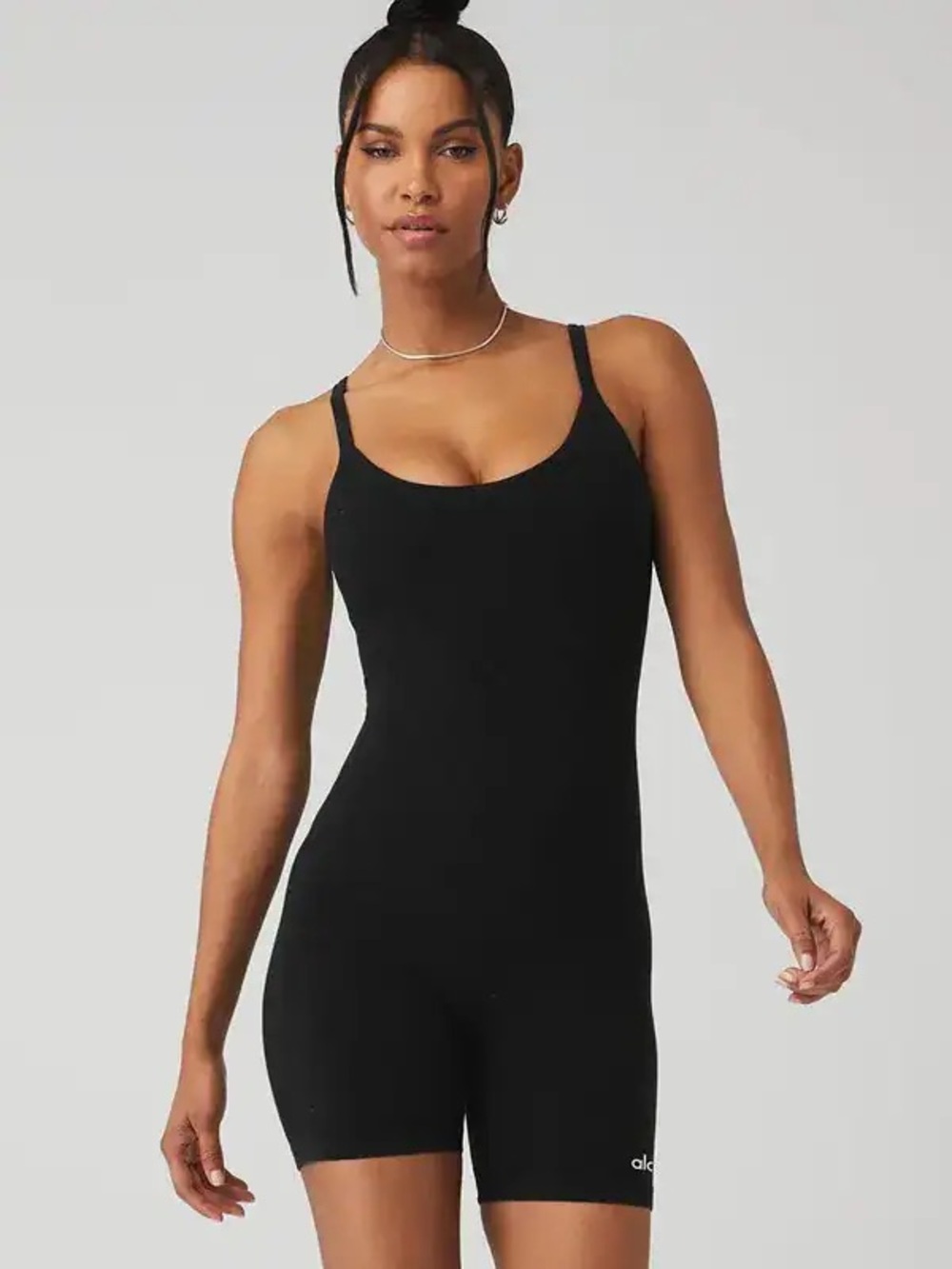 ALO Seamless Ribbed Mellow Onesie, Size M